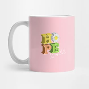HOPE world 3D design | pink pastel Mug